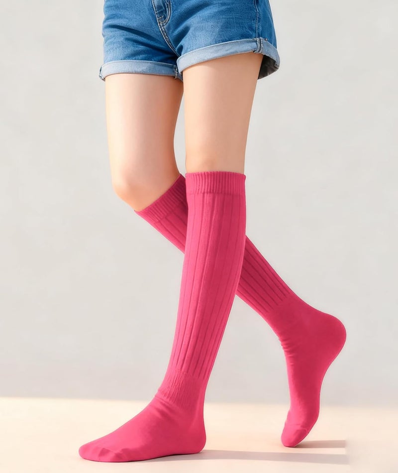 TRIITECH Store 3 Pairs Scrunchy Socks for Women,Slouch Socks Women Knee High Scrunch Socks Size 5-11 - Image 2